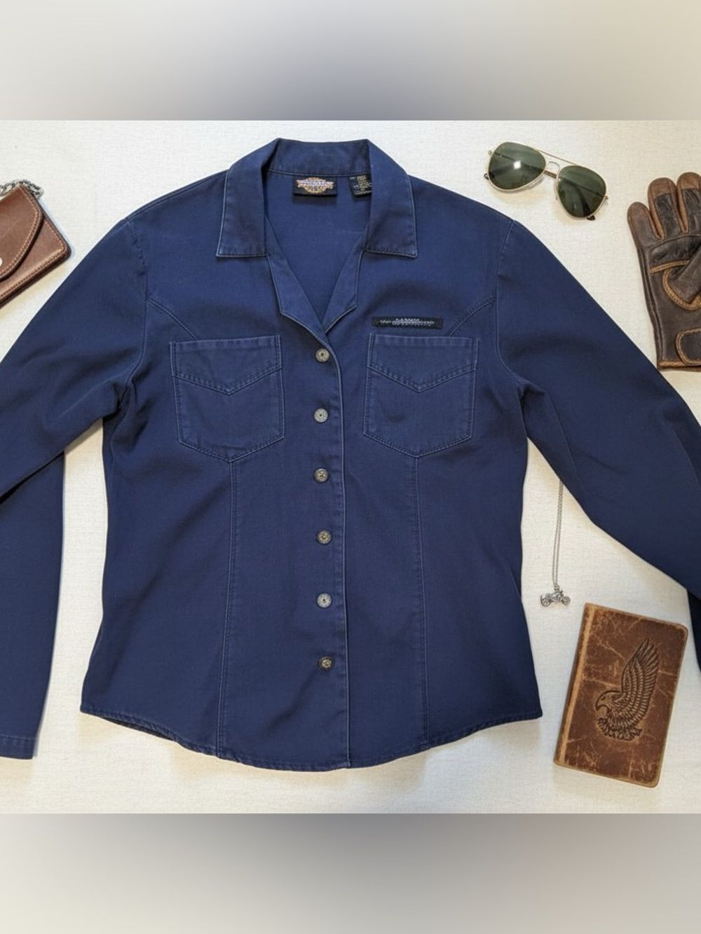 Harley-Davidson Navy Cotton Shirt or Jacket
